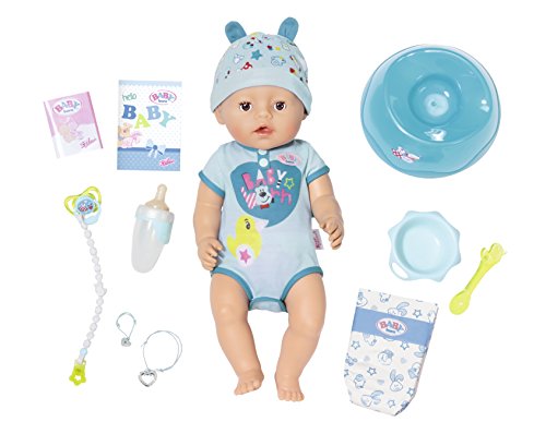 Boneca ZAPF Baby Born Soft Touch Boy (Idade Mínima: 3 Anos) Zapf - Bonecas - boneca, zapf baby born soft touch boy, idade mínima 3 anos, 53 cm, 2,7 kg, braços flexíveis, lágrimas verdadeiras, beber leite de peito