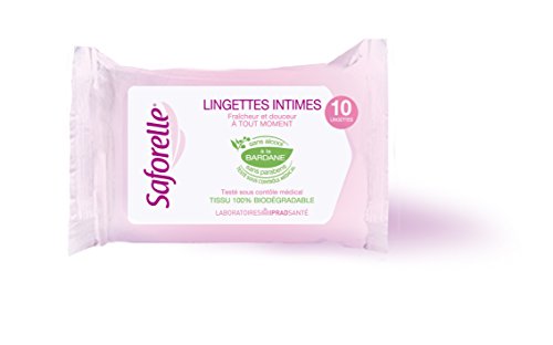 Toalhetes de Higiene Intima 10 Unidades Saforelle Saforelle - Produtos de higiene feminina - higiene íntima, 10 unidades