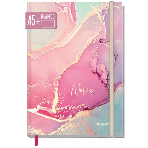 Caderno P&Y A5+ Bandas Elásticas Rosa (Silky Pink) Häfft-Verlag - Cadernos e bloco de notas - A5, bandas elásticas, rosa