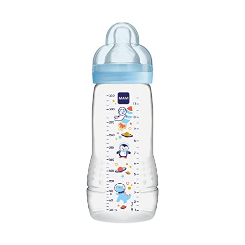 Garrafa de Água Mam Easy Active 2 Silicone 330Ml MAM Babyartikel GmbH - Biberões - silicone, 330ml, ergonômico, ventosa SkinSoft