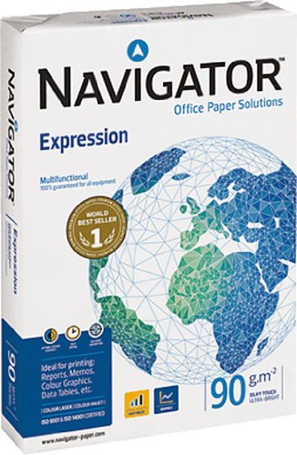 Papel para Impressão NAVIGATOR EXPRESSION A4 90G/M² NAVIGATOR - Papel de impressora e copiadora - a4, 90g/m2, 500 folhas