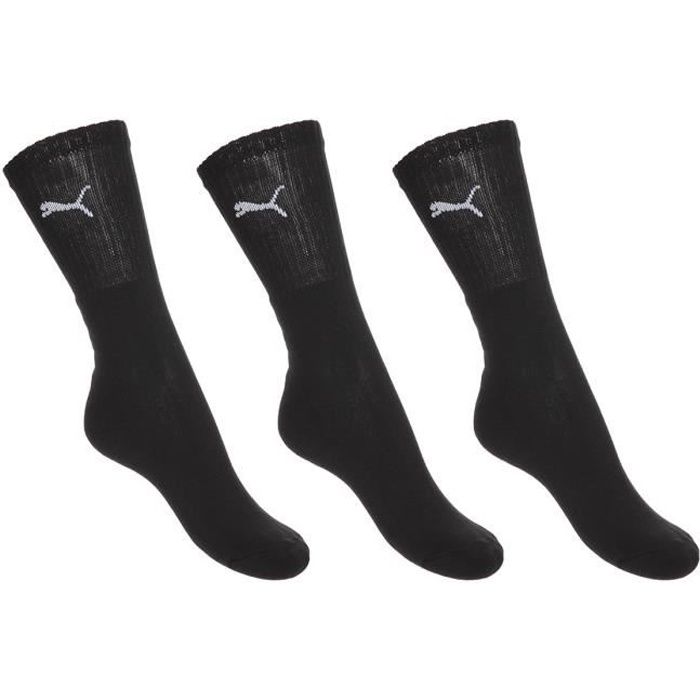 Meias para Homem PUMA Sport 3 Pares Preto para Tênis (EU 43-46) PUMA - Meias Comuns - homem, preto, tênis, puma sport