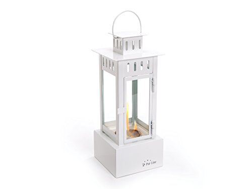 Candeeiro de Mesa PURLINE Iris (Branco - 13.5x13.5x33cm) PURLINE - Lareiras - metal, vidro, 1 kW, 0,5 litros