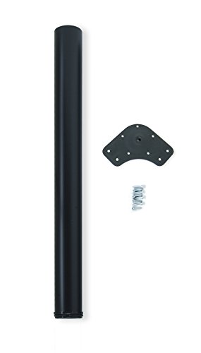 Pernas para Mesa, EMUCA, D. 60 Mm, Regulável 870-890 Mm, Aço, Preto, 1 Ud. Emuca - Pernas de mesa - regulável, 870 - 890 mm, aço, preto