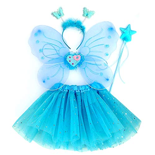 Tutu e Asas de Borboleta EQLF (Tam: 3-5 anos) EQLEF - Brincadeira de faz de conta - tutu, borboleta, 3+5 anos