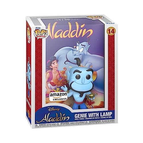 Figura FUNKO POP! Vinyl: VHS Covers - Aladdin (Genie with Lamp) Funko - Brinquedos - figura, vinyl, vhs covers, aladdin, genie, lamp