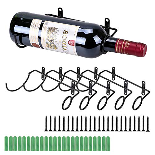 Suporte de Parede para Garrafas Bstkey 6 Unidades BSTKEY - Suportes para vinhos - suporte, parede, garrafas, bstkey