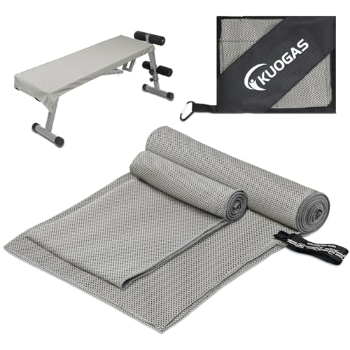 Toalha de Fitness KUOGAS (120x50cm - Microfibra) KUOGAS - Toalhas - microfibra, 120x50cm, bolsa, absorvente
