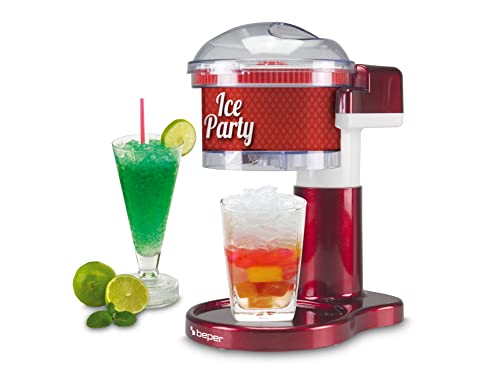 Máquina de Gelo Beper P102Gel100 | Vermelho (Pequeno Almoço) Beper - Picadores e trituradores de gelo - 1L, 0,5kg, 2 cubos, fácil de usar