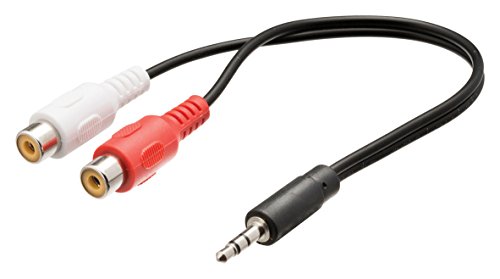 Adaptador VALUERLINE VLAP22250B02 (Jack 3.5mm - Preto) Valueline - Fios e cabos elétricos - jack 3.5mm, RCA, adaptador audio, preto