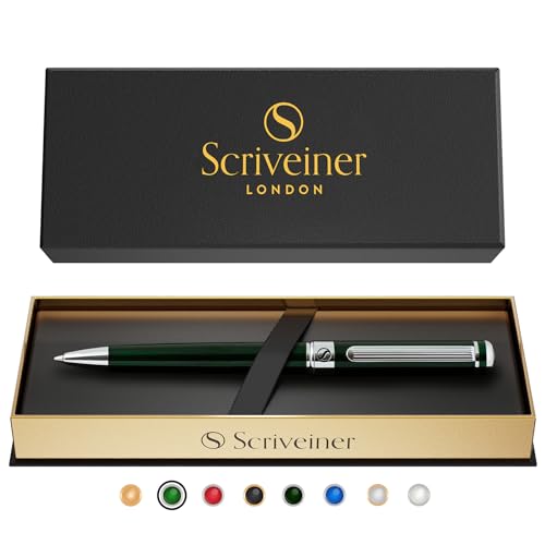 Esferográfica SCRIVEINER 001-01-02 (Preto - Dourado) Scriveiner - Canetas - preto, dourado, aço, cromado