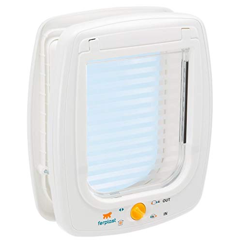 Peitoral para Cães FERPLAST (Branco - Poliéster - 26,2x10,2x31,2cm) FERPLAST - Portas para animais de estimação - poliéster, amortecedor, anti-vento, fácil instalação