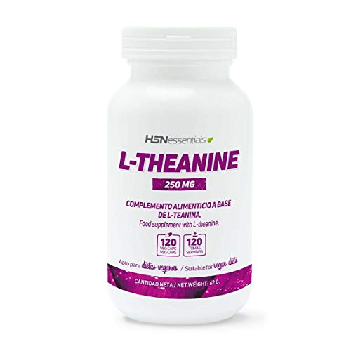 Suplemento Alimentar HSN L-Theanine (120 veg caps) HSN Essentials - Vitaminas e suplementos - l-theanine, 250 mg, veg caps, vegetariano