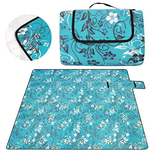 Manta de Picnic Grande 200 X 200 Cm Dicly DICLLY - Mantas de piquenique - 200x200 cm, 3-6 pessoas, fácil plegar, velcro