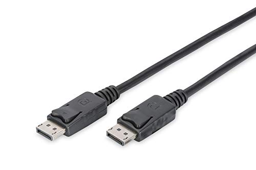 Cabo de Dados DIGITUS (DisplayPort - 3 m - Preto) Digitus - Cabos de áudio e vídeo - displayport, 3m, preto, dp 1.2a