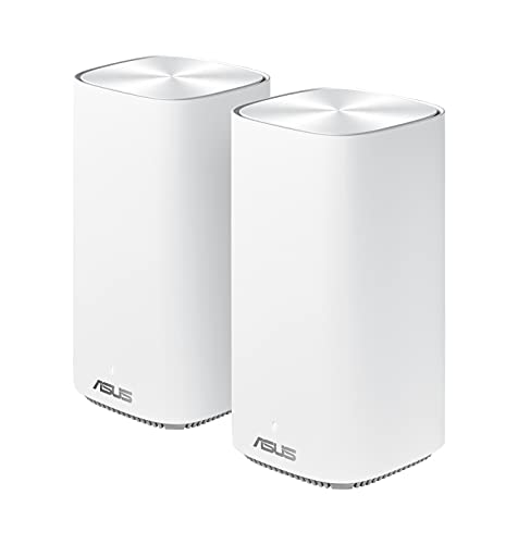 Sistema Mesh Asus ZenWiFi AC1500 Mini CD6 Pack 2 unids. (AX1800 - 1201 + 574 Mbps) ASUS - Pontes e roteadores - sistema mesh, asus zenwifi ac mini cd6 pack, 2 unidades, antena interna, velocidade transferência, wi-fi 802.11ac, 5 ghz