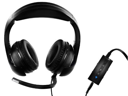 Auscultadores com Fio THRUSTMASTER Y-250 CPX (Preto) THRUSTMASTER - Fones de ouvido e headsets - fio, preto, auscultadores