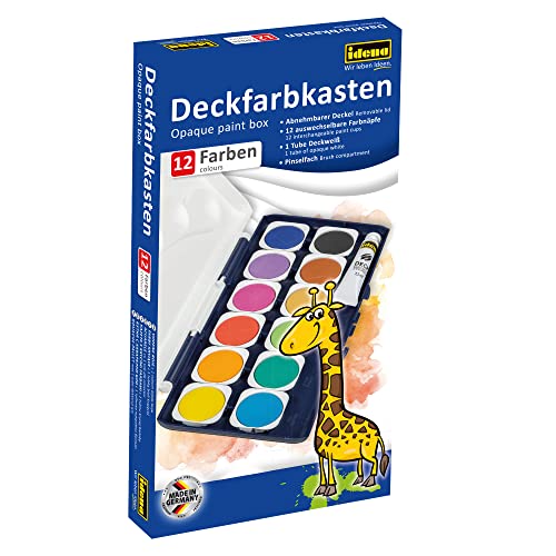 Caixa de Pinturas Opaque IDENA (12 Cores) Idena - Tinta, tinta de arte e esmalte - opaque, 12 cores