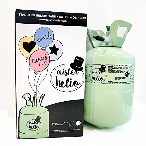 Bombonha de Hélio MISTER HELIO para 15 Globos (Globos não Incluídos) Mister Helio - Materiais de arte e artesanato - hélio, globos, 15 unidades