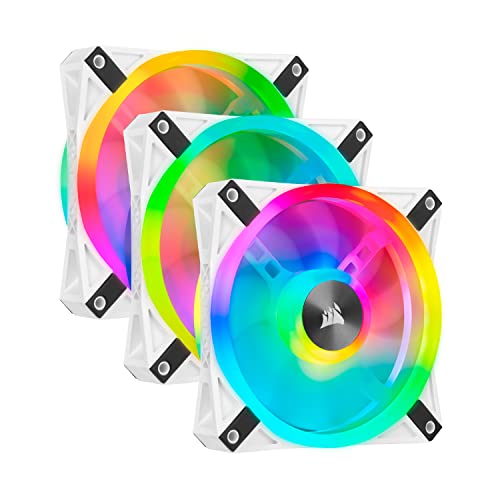 Corsair Ventilador Ql120 Rgb Caixa de Computador 12 Cm Branco Corsair - Peças de refrigeração de sistema de computador - rgb, 1,2 cm, branco