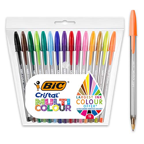 Caneta de Tinta Permanente BIC Cristal Multicor 1.6mm BIC - Canetas - tinta permanente, 1.6mm, multicor