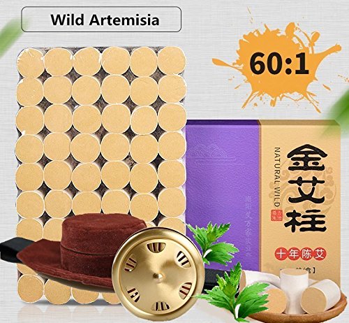 Kit de Moxibustão Pura MOXIBUSTION (54 Rolos) Chapter Seven - Medicamentos e drogas - moxibustão, kit, 54 rolos