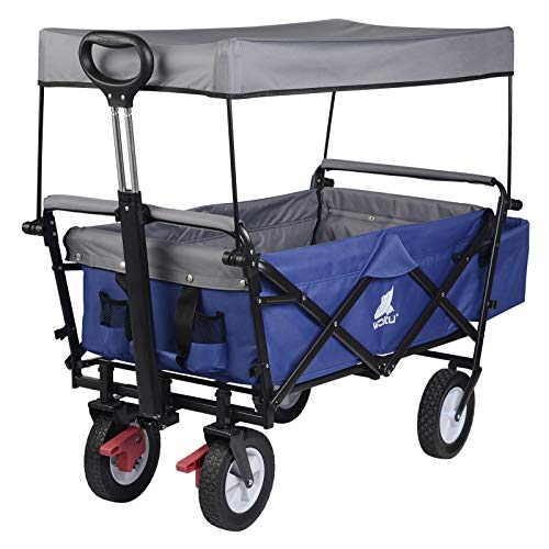 Carrinho de Jardim WOLTU TW005BLG (Azul - 53 x 45 x 100 cm) WOLTU - Macacos e empilhadores - azul, 53x45x100 cm