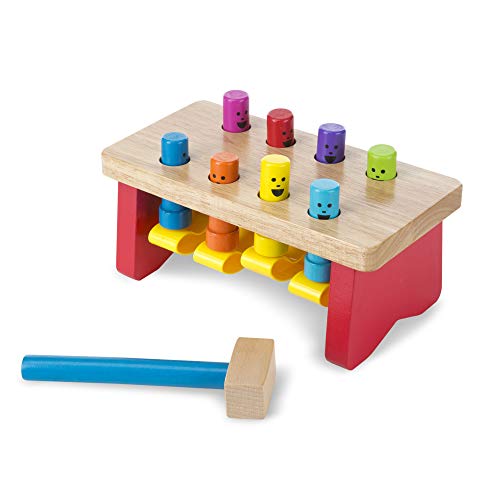 Jogo de Tabuleiro MELISSA & DOUG Madeira - Castanho - 33 x 14 x 25 cm Melissa & Doug - Brinquedos - madeira, castanho, martelo, clavos