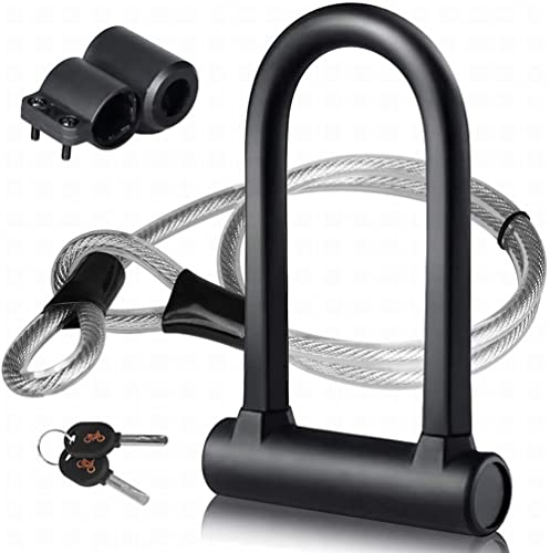Cadeado para Bicicletas DINOKA 2 em 1 (Preto) DINOKA - Fechaduras e chaves - bicicletas, 2 em 1, preto