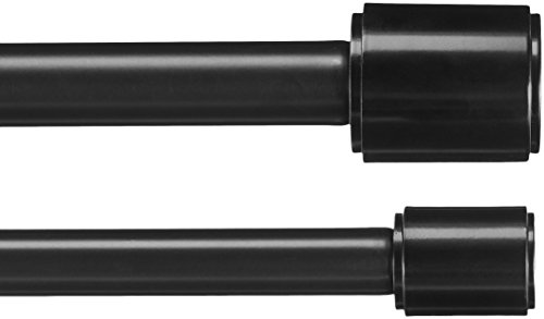 Barreira para Cortinas AMZ Basic S1019EM Amazon Basics - Varões para cortinas e draperies - barreira, cortinas, preto, poliéster