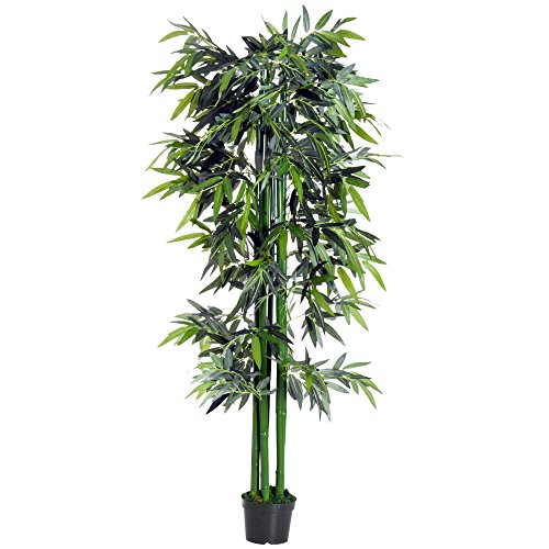 Planta Artificial HOMCOM Sintética de Bambu (Verde - 180 cm) Outsunny - Casa e jardim - sintética, bambu, verde, 180 cm