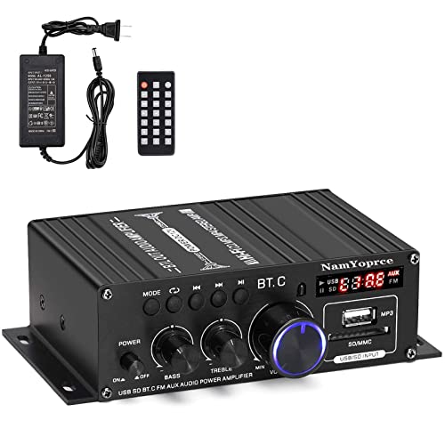 Amplificador Bluetooth Mini 600W HiFi 4.0 Canais NamYoprce - Áudio - 600 W, 4 canais, bluetooth, hifi