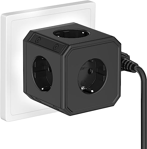 Extensão Elétrica CUC Extranjero com 5 Tomadas Generic - Fios de extensão - 5 tomadas, porta USB, 3 metros, 3680 w