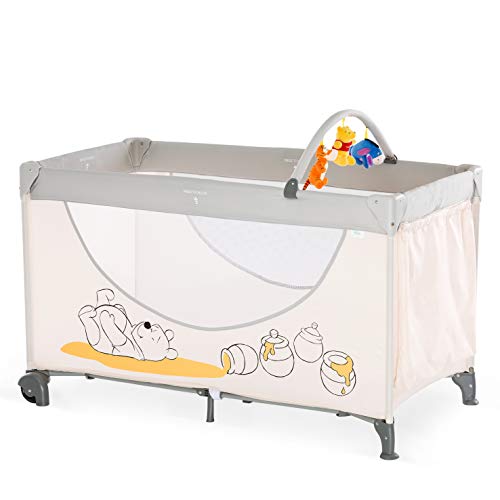 Berço de Viagem HAUCK Dream N Play Go (Bege) Hauck - Móveis para bebês e crianças pequenas - almofadas, colchão acolchoado, removível, barra de fixação