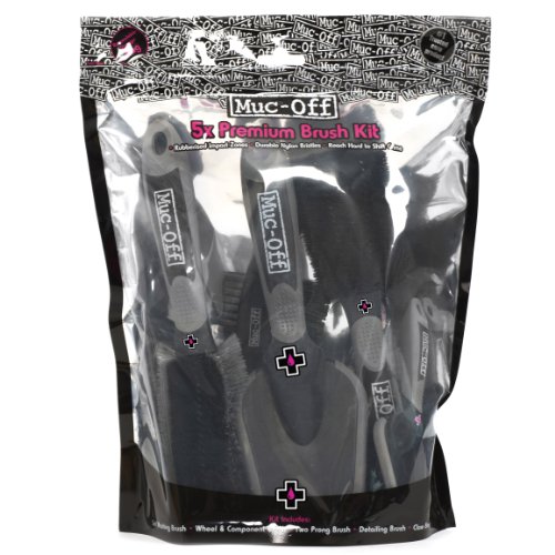 Conjunto de Escovas MUC-OFF 5 Conjunto De Escovas Muc-Off - Escovas de lavagem automotiva - 5 conjuntos, nylon, cerdas sintéticas, durabilidade