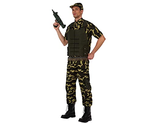 Fato de Homem DISFRAZZES Militar (Tam: M) ATOSA - Fantasias - militar, homem, tamanho m