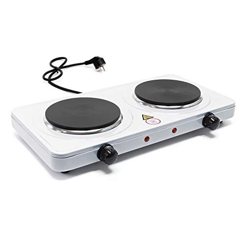 Grelhador de Campismo CECOTEC Power Mobi 2000 WilTec - Eletrodomésticos de cozinha - 2 grelhadores, 2000w, protecção sobreaqueamento, termostato regulável