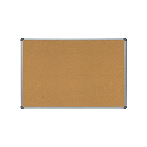 Quadro de Cortiça Grande com Moldura de Alumínio Rocada - Quadros de avisos - quadro cortiça, moldura alumínio, autoregeneradora, fixação parede