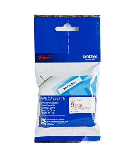 Fita para Etiquetadora Brother LC-121R Vermelho sobre Branco Brother - Fitas de etiquetas e recargas - vermelho sobre branco, roxo