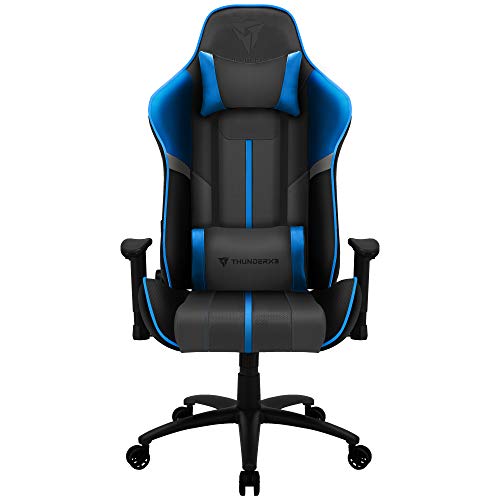 Cadeira Gaming THUNDERX3 BC3BOSS (Até 120 kg - Elevador a Gás Classe 4 - Azul) THUNDERX3 - Cadeiras - 120 kg, elevador a gás, ajustável, air tech