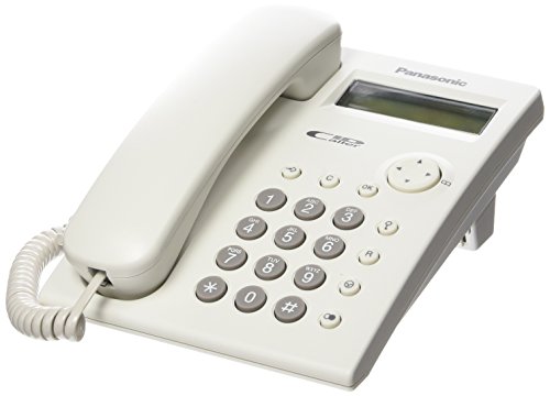 Telefone PANASONIC KX-TSC110FRW Branco Panasonic - Telefones com fios - PANASONIC, branco, secretária, teclas de pressão