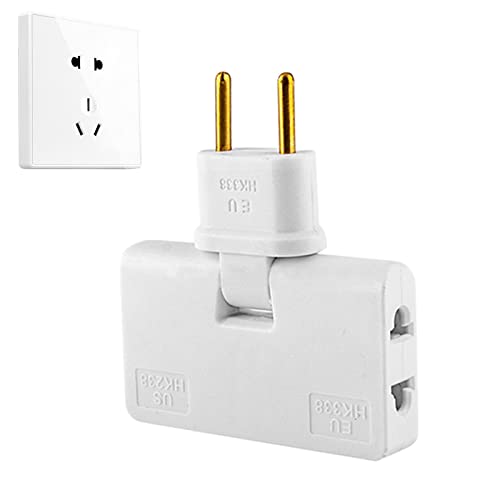 Adaptador de Viagem JINGAN (China - EU) JINGAN - Inversores de energia - 3 em 1, cabeça giratória, resistente a altas temperaturas