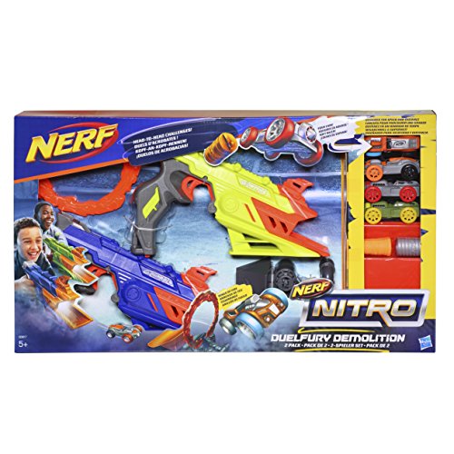 Lançador de Ar HASBRO Nerf Nitro DuelFury Demolition (Idade Mínima: 8 anos) Hasbro - Armas de brinquedo e acessórios - nerf, nitro, demolição, duel