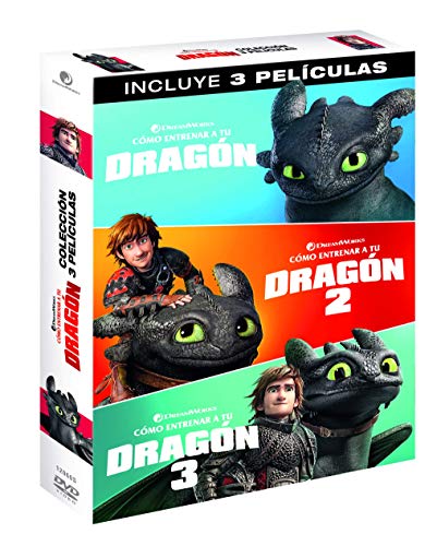 DVD Pack: Como Entrenar A Tu Dragón 1-3 (Edição em Espanhol) UNIVERSAL - Dvds e vídeos - trilogia, viagem, amistade, dragão