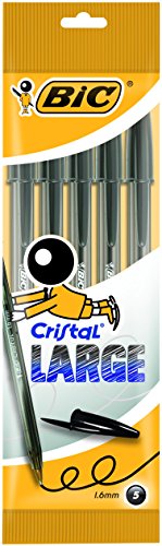 Esferográfica Bic Cristal Large Preto (Recondicionado Como Novo) BIC - Canetas - preto, esferográfica, recondicionado