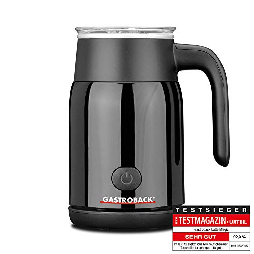 Batedor de Leite GASTROBACK 42326 (Preto) GASTROBACK - Espumadores de leite e vaporizadores - 350 ml, quente e frio, desligar automático, 500w