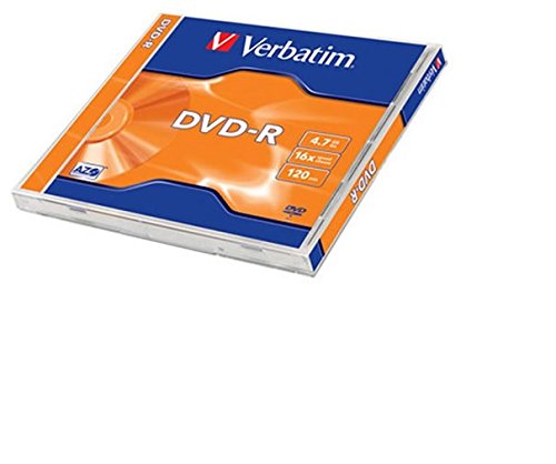 Disco Virgem VERBATIM 42411 25GB DVD-R Azul Verbatim - Mídias vazias - 25 GB, DVD-R, 16x, azul