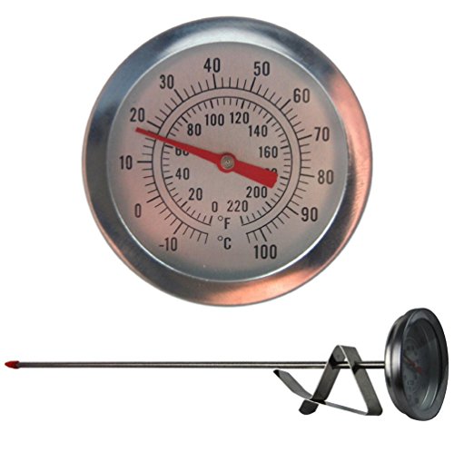 Termómetro de Cerveja Laica 1000-00003 | Prateado Thermometer World - Termômetros de cozinha - termómetro, cerveja, prateado