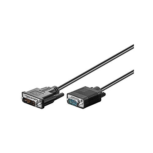 Adaptador MICROCONNECT (DVI e VGA - 1 m - Preto) Wentronic - Cabos de áudio e vídeo - dvi, vga, 1m, preto