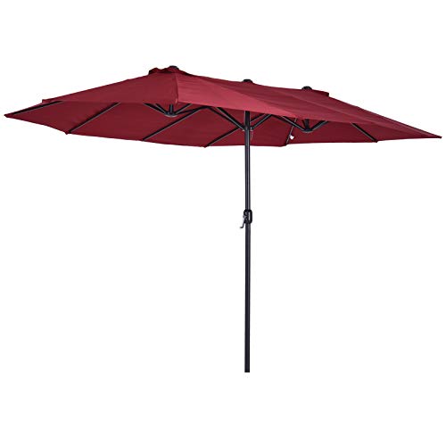 Guarda-Sol Outsunny | 4,6 x 2,7 m - Cinzento Outsunny - Guarda-sóis e toldos de exterior - 4,6x2,7m, cinzento